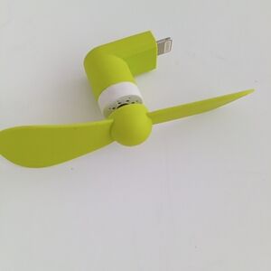Neon Green Portable Mini USB Plug And Play Fan for Smartphones
